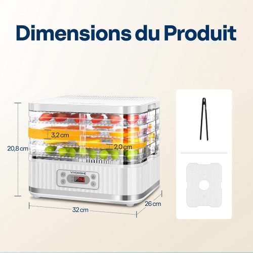 VIVOHOME 5 Plateaux Design 01