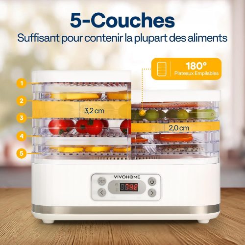 VIVOHOME 5 Plateaux Design 02