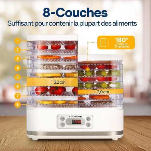 VIVOHOME 8 Plateaux Design 02